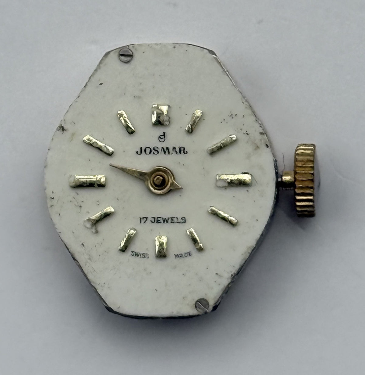 BFG 927 Watch Movement Josmar 17 Jewels Swiss Manual Wind Parts Repair 15.2mm