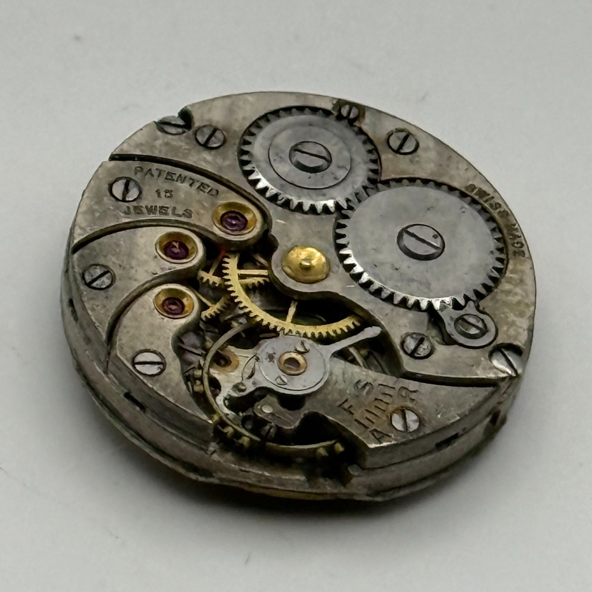 Cyma 814 Watch Movement - 15 Jewels - For Parts / Repair - 19.5mm