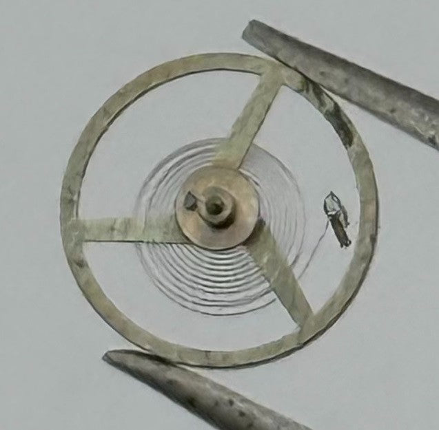 AS 1677 Balance Wheel Complete And Spring 5½''' 1225 M Watch Movement Parts NOS