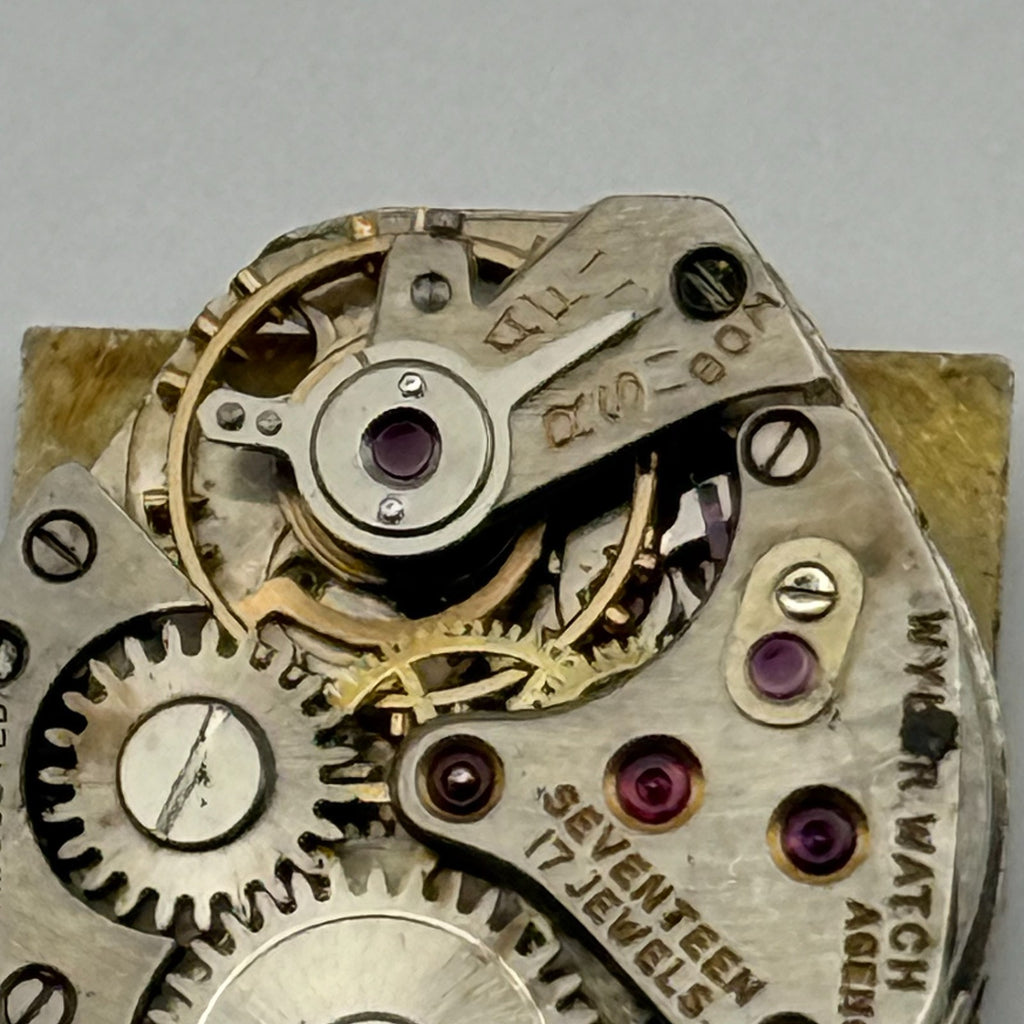 Wyler Incaflex Watch Movement 17 Jewels Swiss Manual Wind Parts Repair 15mm