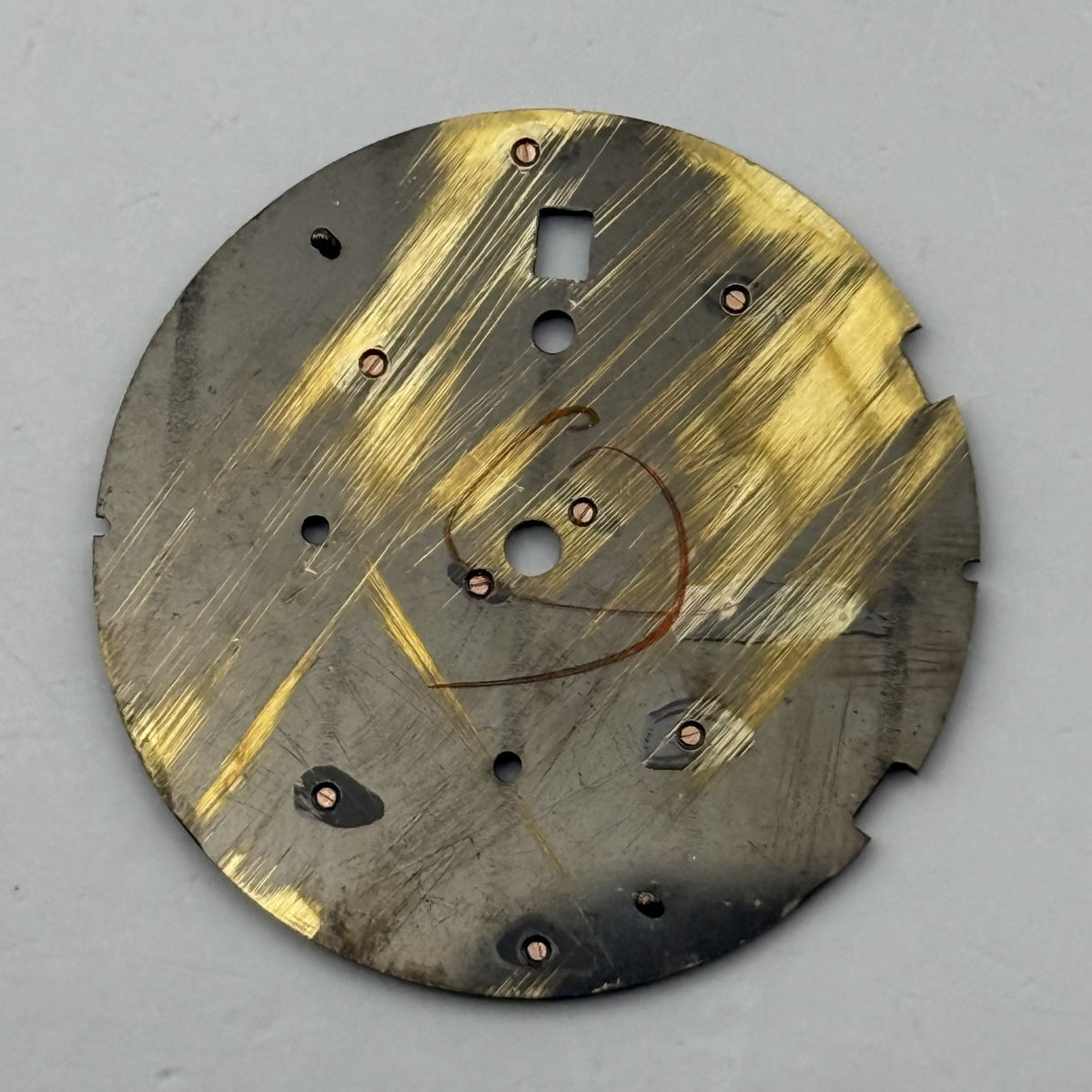 Seiko 7162-0MA8 Watch Dial Arctura Chronograph Black Spare Parts Repair 29.4mm