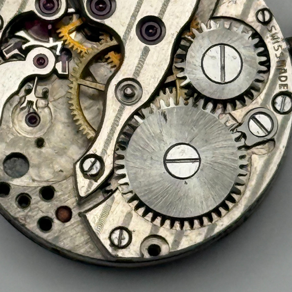 Unidentified Watch Movement Terminus Swiss Incomplete Parts Repair 19.3mm