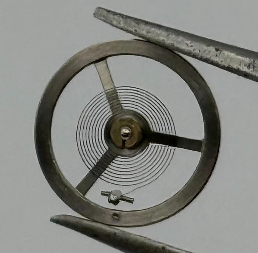 EB 1297 Balance Wheel Complete And Spring 5¼’’’ 201 Watch Movement Parts NOS