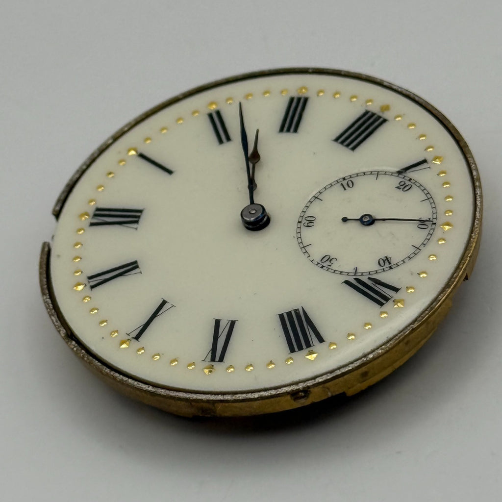 High Grade Pocket Watch Movement Running Hunter Antique Parts 36.2mm