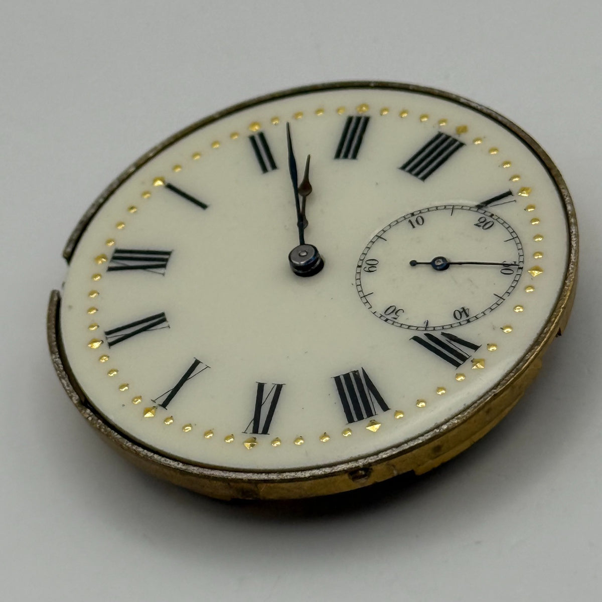 High Grade Pocket Watch Movement Running Hunter Antique Parts 36.2mm