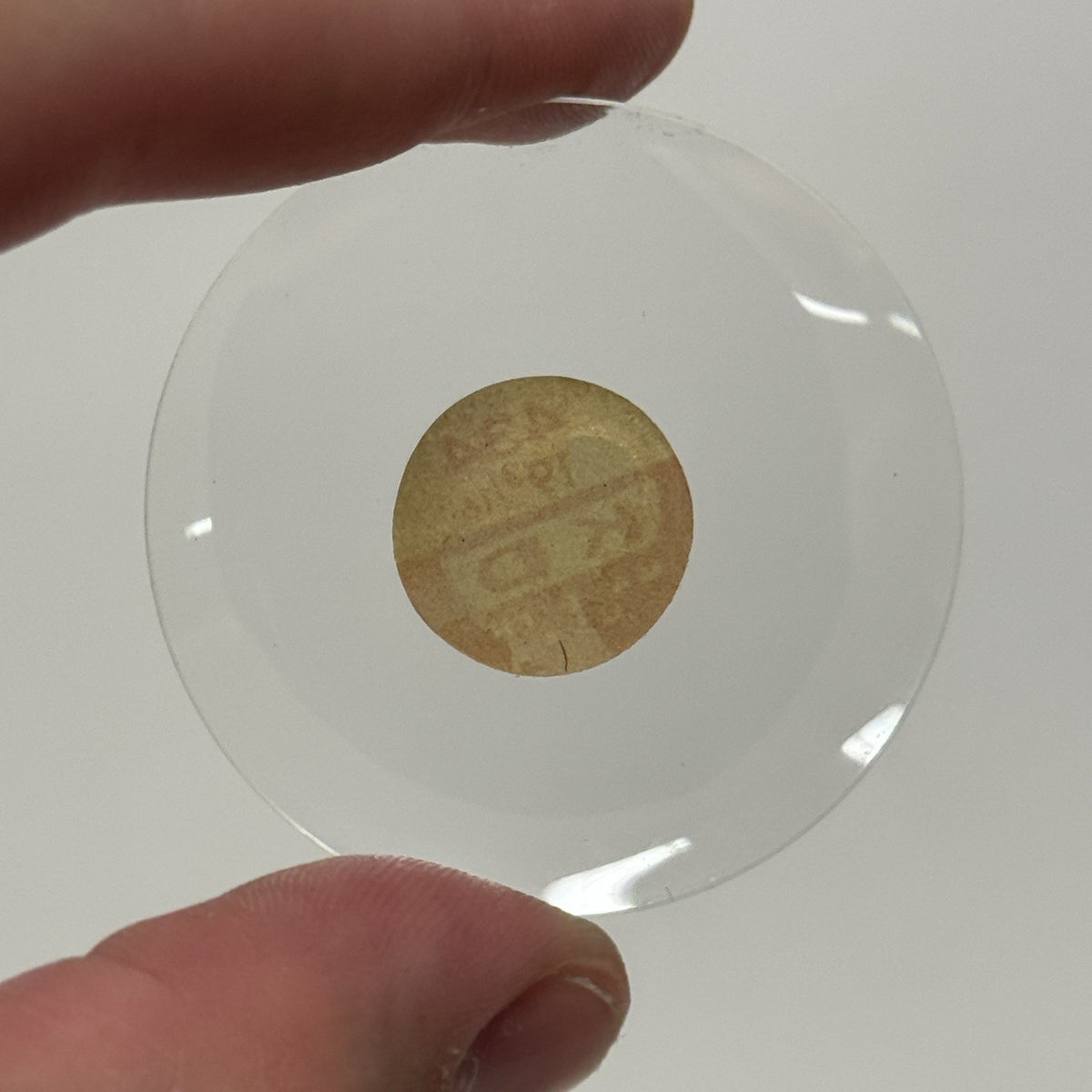 43.4mm Pocket Watch Glass / Crystal - 19 3/16 - 3mm Height - KD USA - Antique