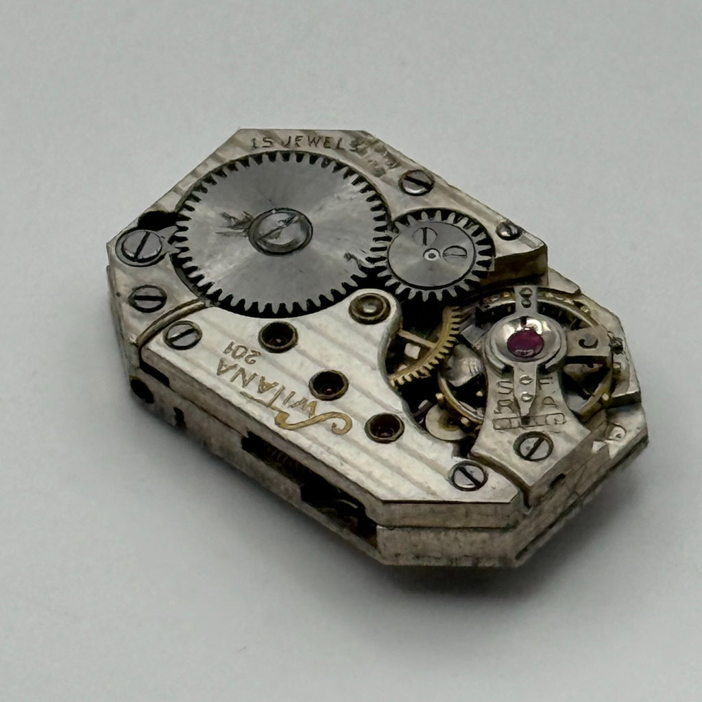 Switana 201 Watch Movement Swiss 15 Jewels Manual Wind Parts Repair 12.7mm
