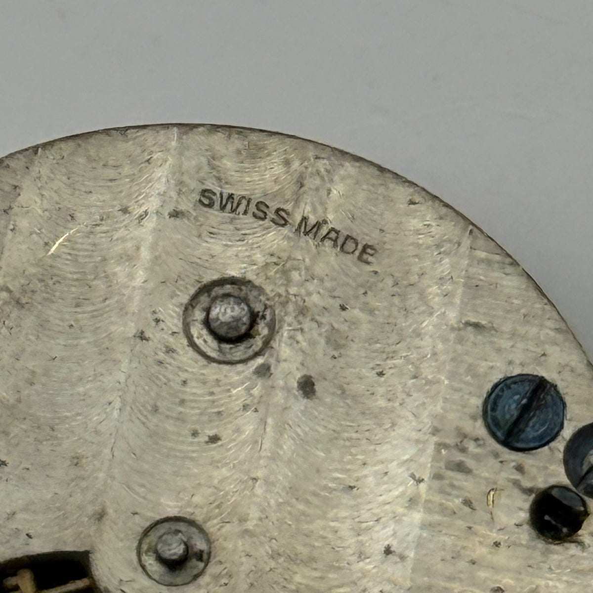 Unidentified Watch Movement Swiss Manual Wind Vintage Parts Repair 28.2mm