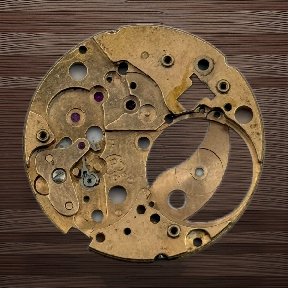 Peseux P 7046 Watch Movement - Main Plate - For Parts / Repair - 23.6mm
