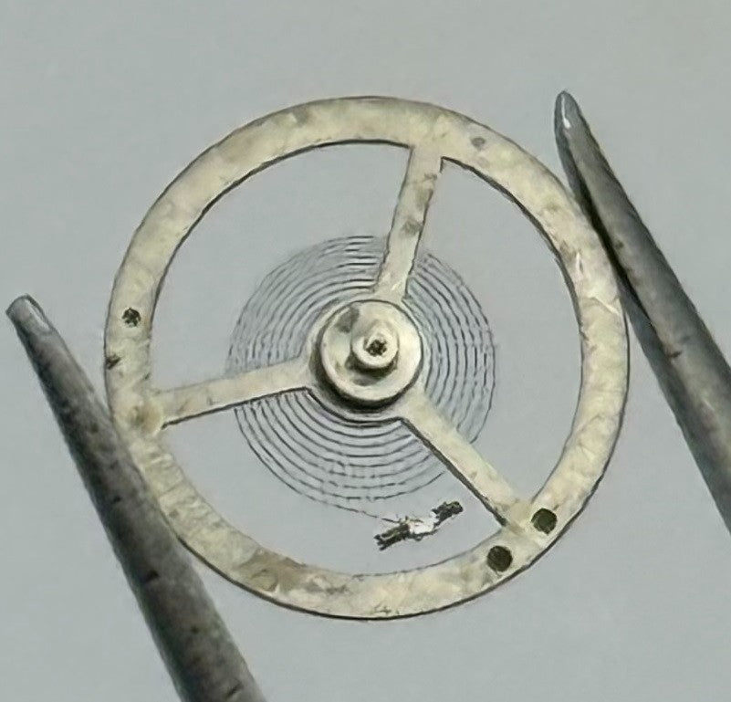 EB 1297 Balance Wheel Complete And Spring 5¼’’’ 201 Watch Movement Parts NOS