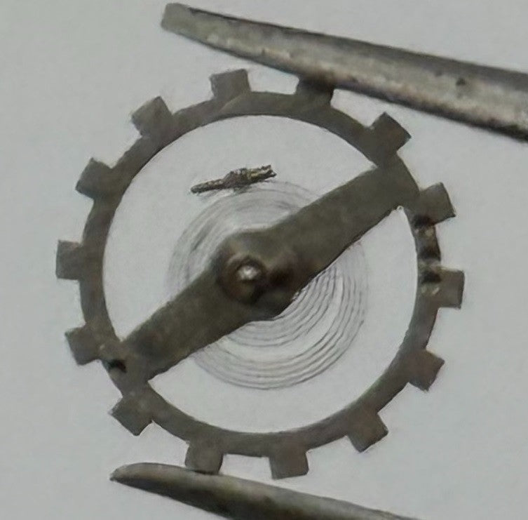 Brac 2061 Balance Wheel Complete And Spring 7¾’’’ Watch Movement Parts NOS