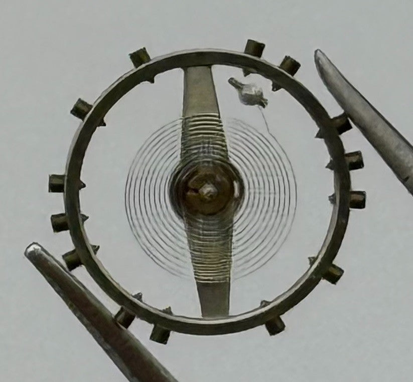 Peseux 40 Balance Wheel Complete And Spring 9¾’’’ Renata 436 Watch Movement Part