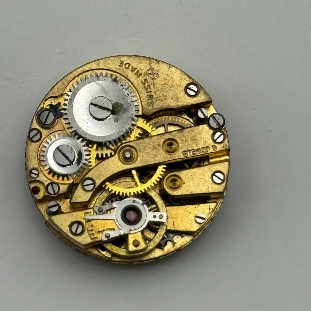 Claridge Watch Movement Shockproof Swiss Cylinder MOP Dial Parts Repair 19.5mm