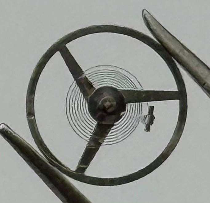 ETA 2487 Balance Wheel Complete And Spring Renata 1269 Watch Movement Parts NOS