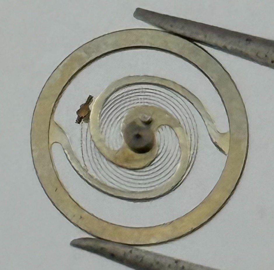 RL 7013 Balance Wheel Complete And Spring 10½’’’ 1367 Watch Movement Parts NOS