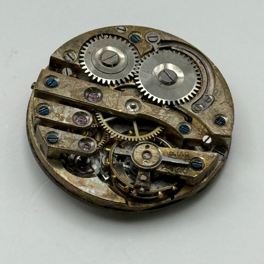 Unidentified Watch Movement Swiss Manual Wind Vintage Parts Repair 24.9mm