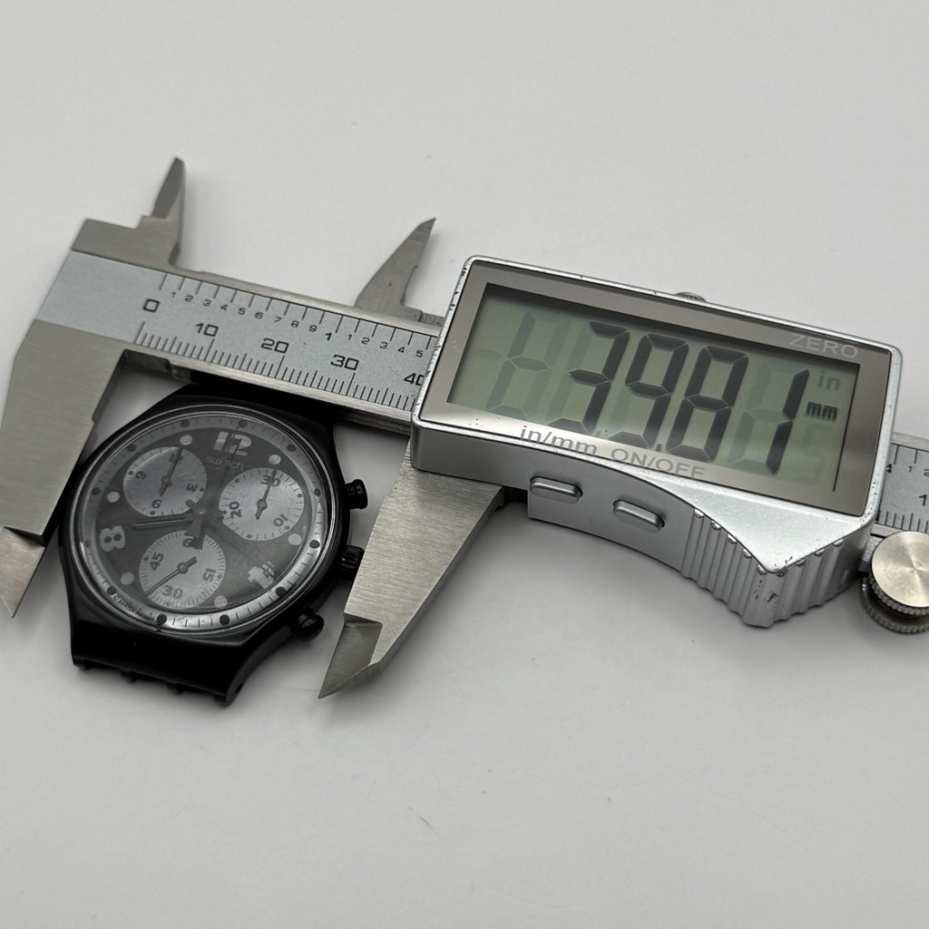 Vintage Swatch Chrono Watch SCB110 Moon Shadow 1992 ETA Quartz Swiss 39mm Parts 