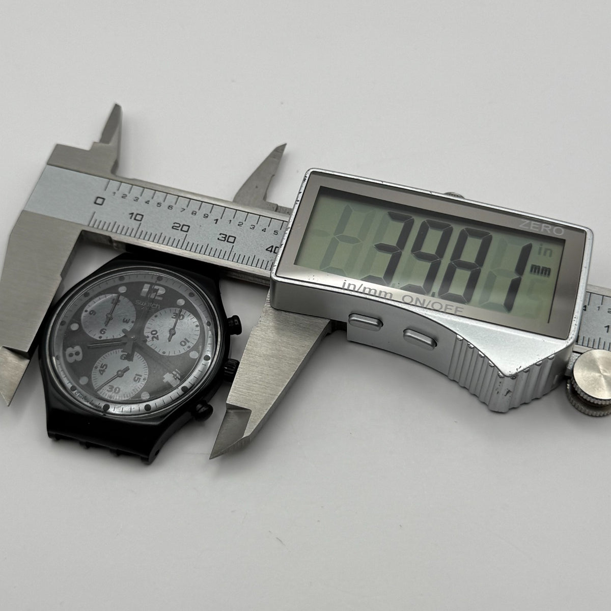 Vintage Swatch Chrono Watch SCB110 Moon Shadow 1992 ETA Quartz Swiss 39mm Parts 