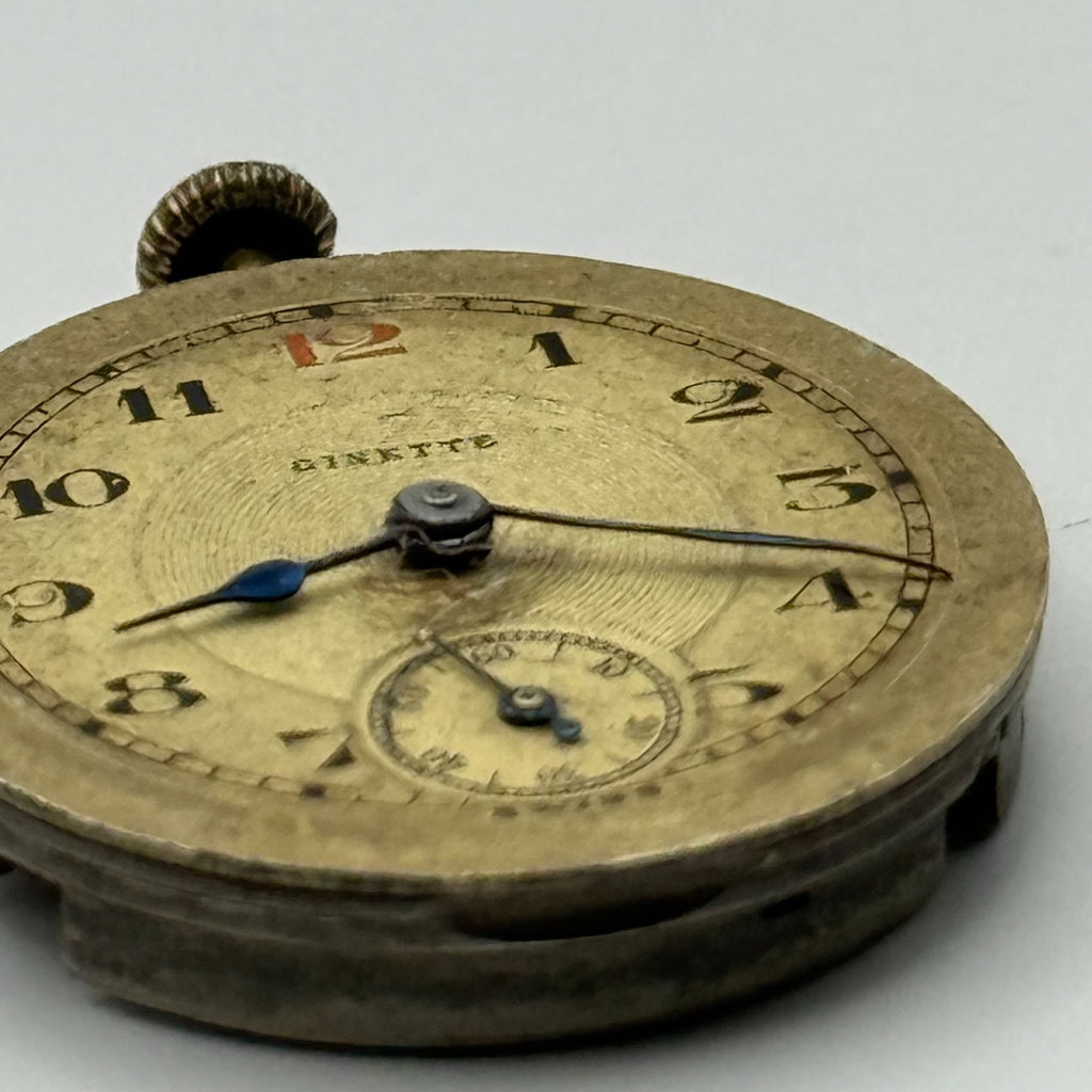 Cretets Watch Movement Ginette Swiss 16 Jewels Manual Wind Parts Repair 21.3mm