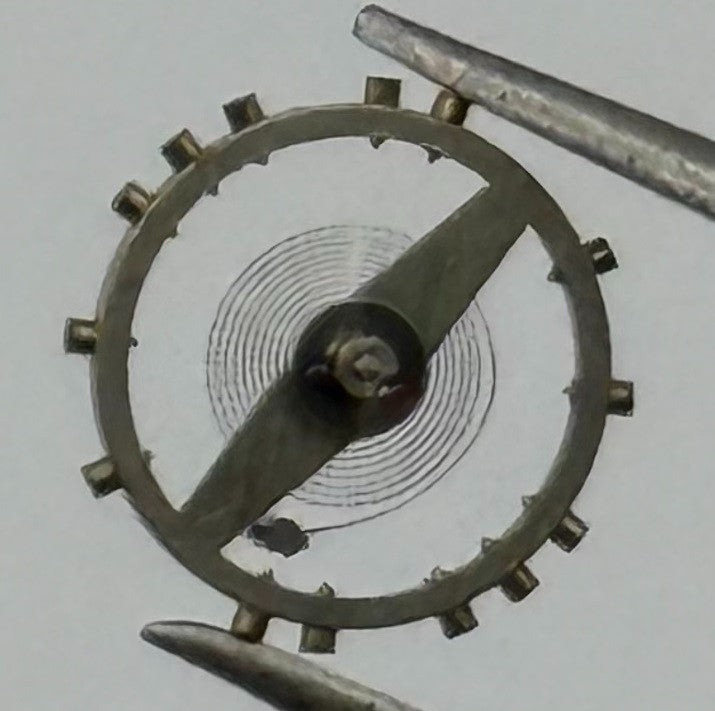 Felsa 4020 4022 Balance Wheel Complete And Spring 1045 Watch Movement Parts NOS