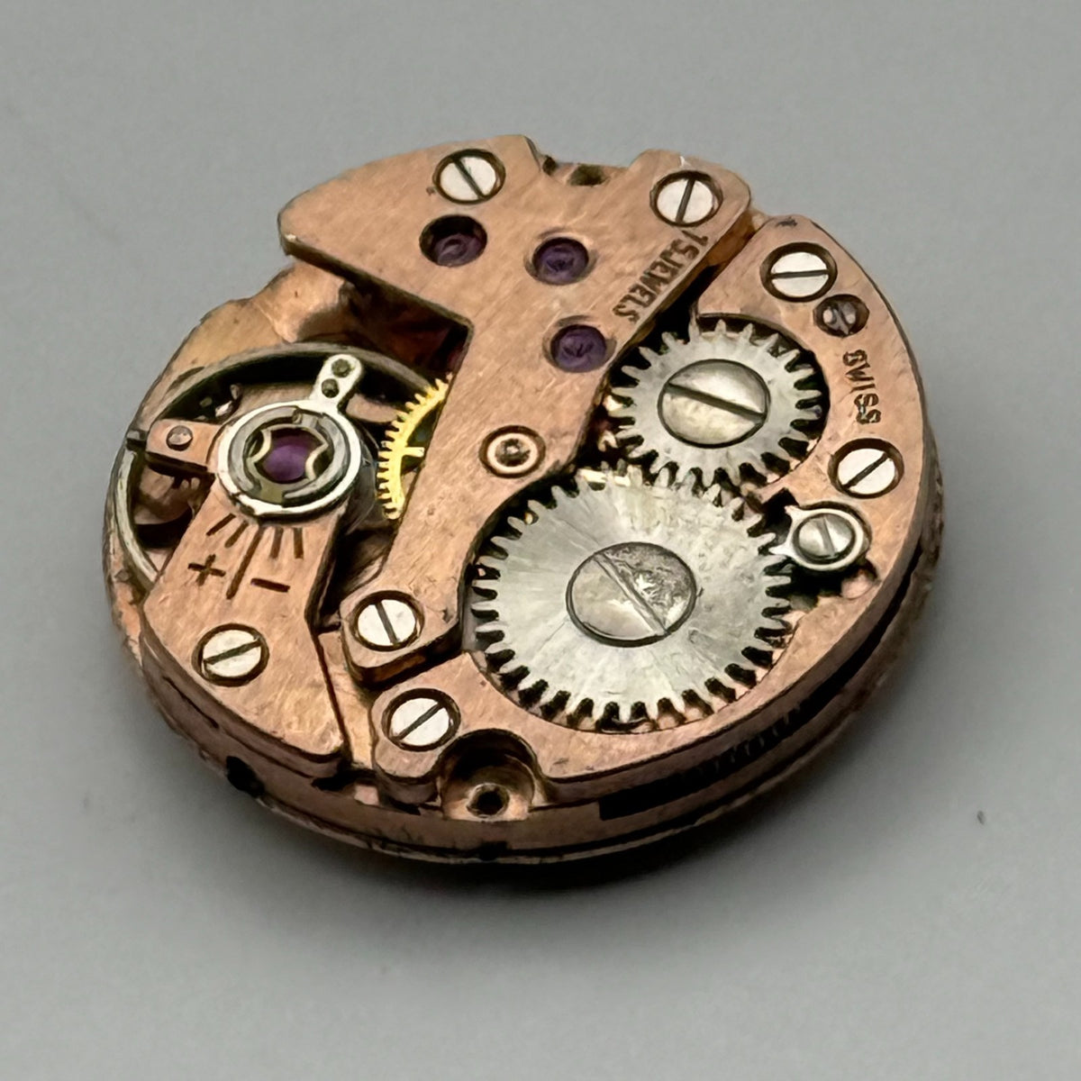 FHF 34 Watch Movement Andersons 15 Jewels Swiss Manual Wind Parts Repair 17.4mm