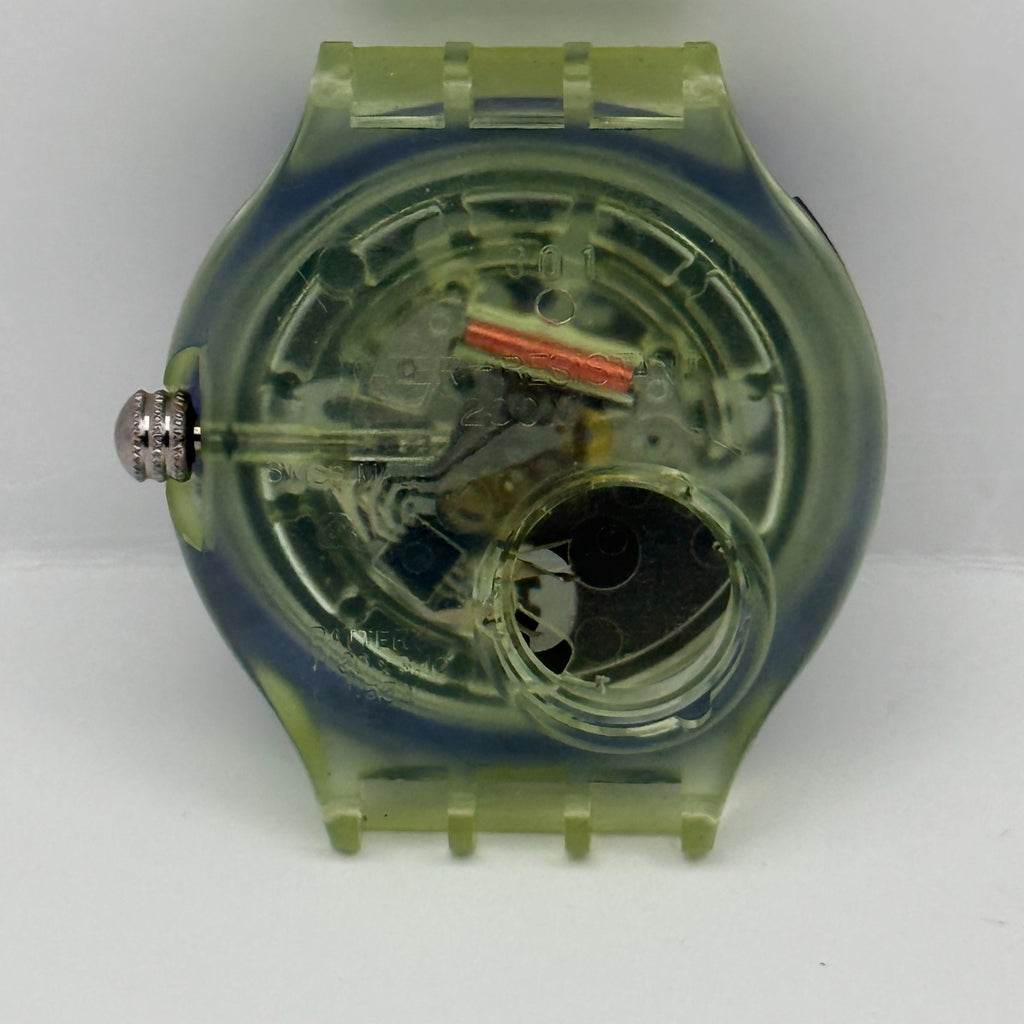 Vintage Swatch Scuba 200 Watch SDN103 Spray Up 1992 ETA Quartz Swiss 40mm Parts 