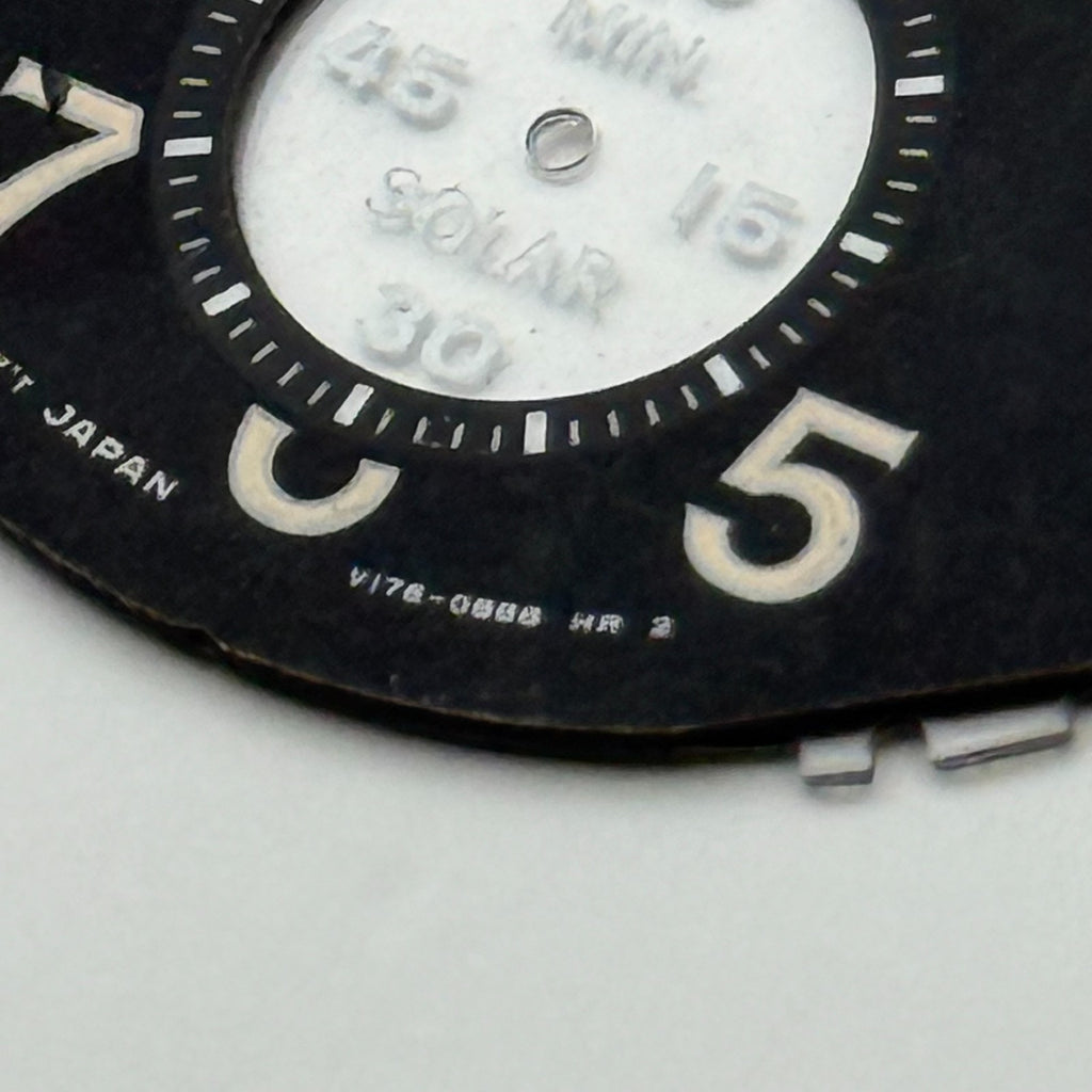 Seiko V176-0BB8 Watch Dial Solar Chronograph 200M Spare Parts Repair 33.1mm
