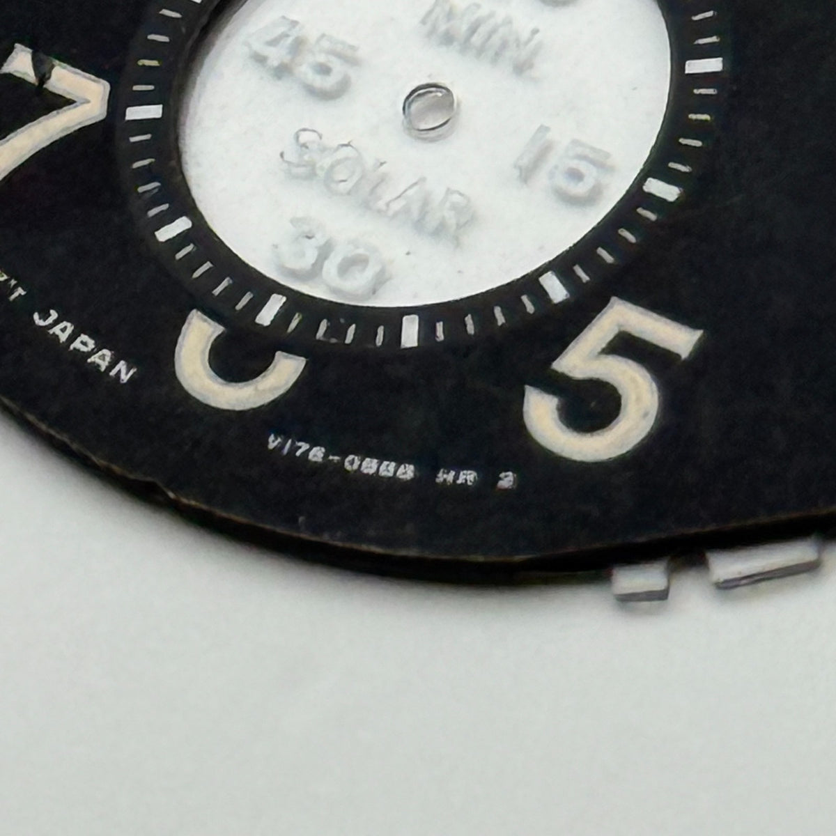 Seiko V176-0BB8 Watch Dial Solar Chronograph 200M Spare Parts Repair 33.1mm