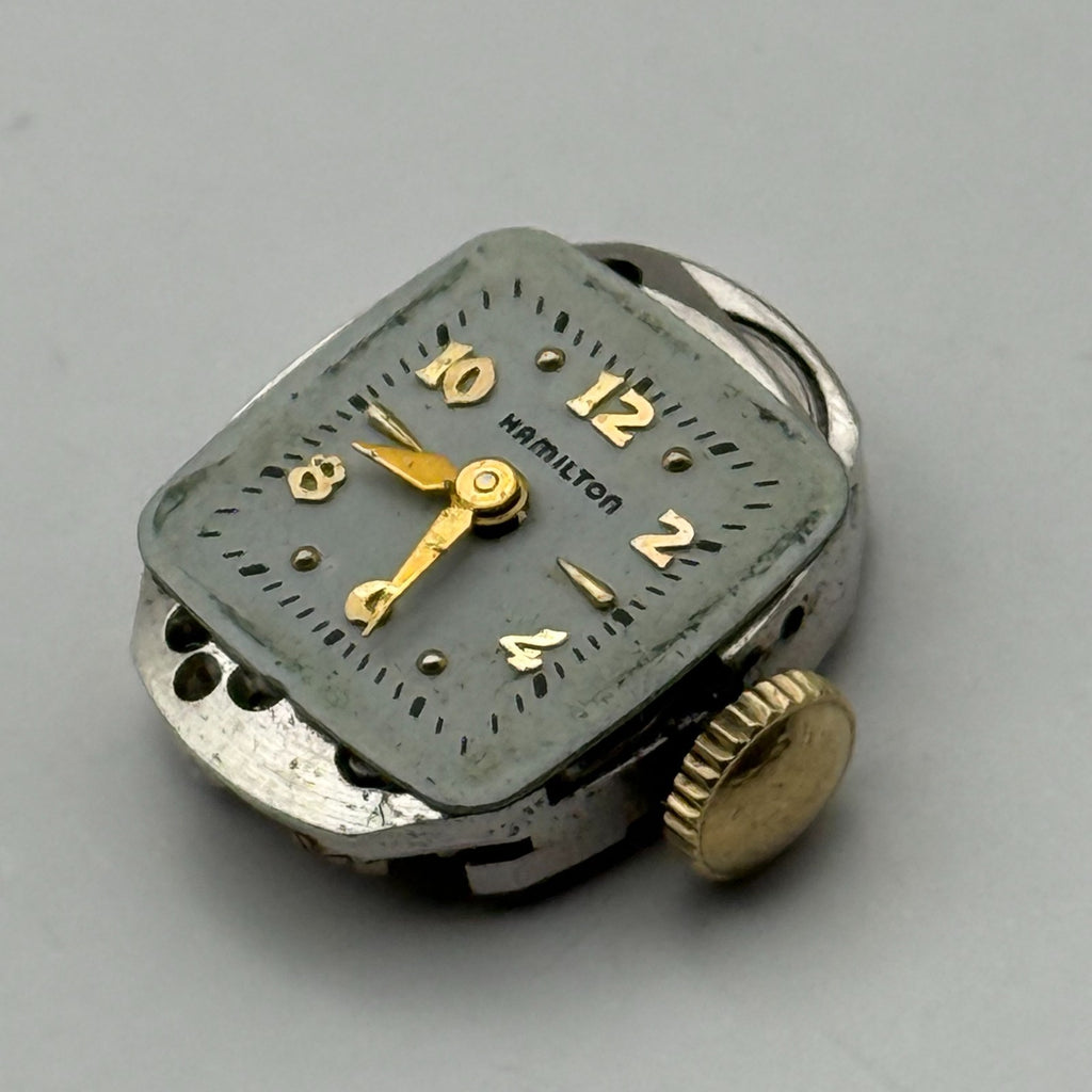 Hamilton 757 Watch Movement Running 22 Jewels U.S.A. Manual Wind Parts 12.9mm