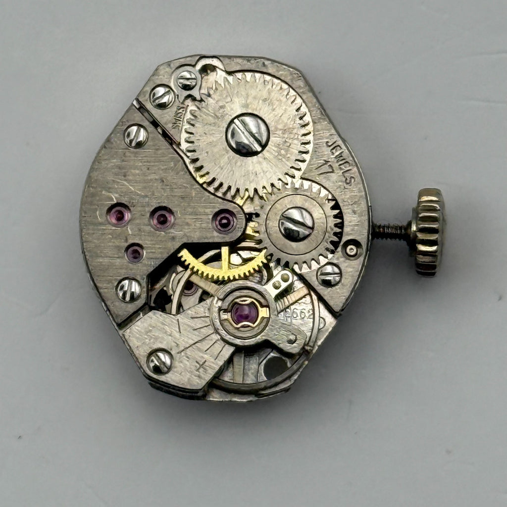 FEF 6662 Watch Movement Worcester 17Jewels Swiss Manual Wind Parts Repair 15.3mm