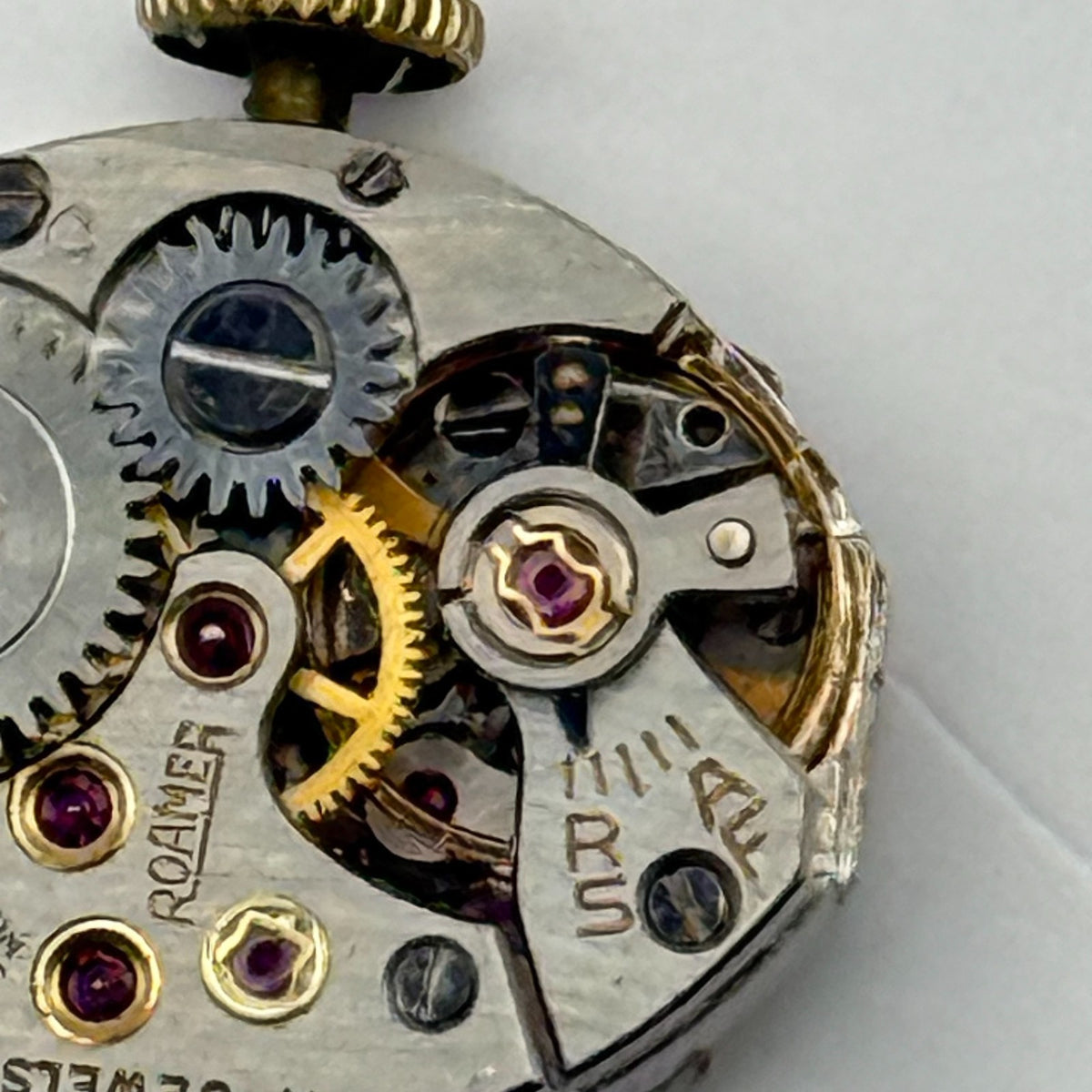 MST 389 Watch Movement Roamer 17 Jewels Swiss Manual Wind Parts Repair 13.1mm