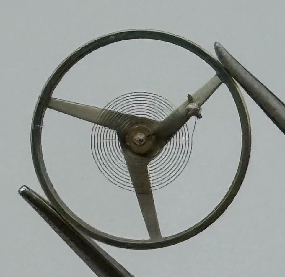 Amida 930 910 Balance Wheel Complete And Spring 1569 Watch Movement Parts NOS