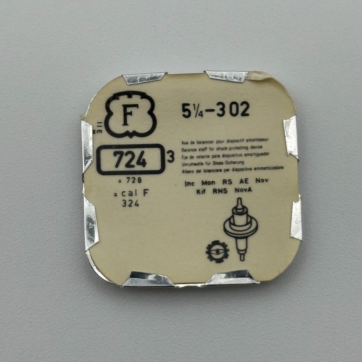 Felsa 302 Balance Staff Pack Of 3 - 5 1/4 - 724 - New Old Stock - Watch Parts