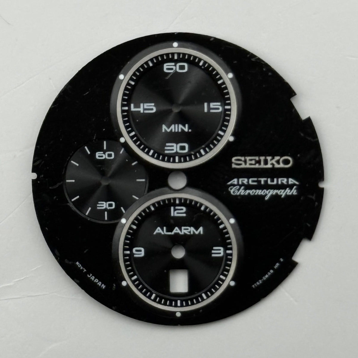 Seiko 7T62-0MA8 Watch Dial Arctura Chronograph Alarm Spare Parts Repair 29.4mm
