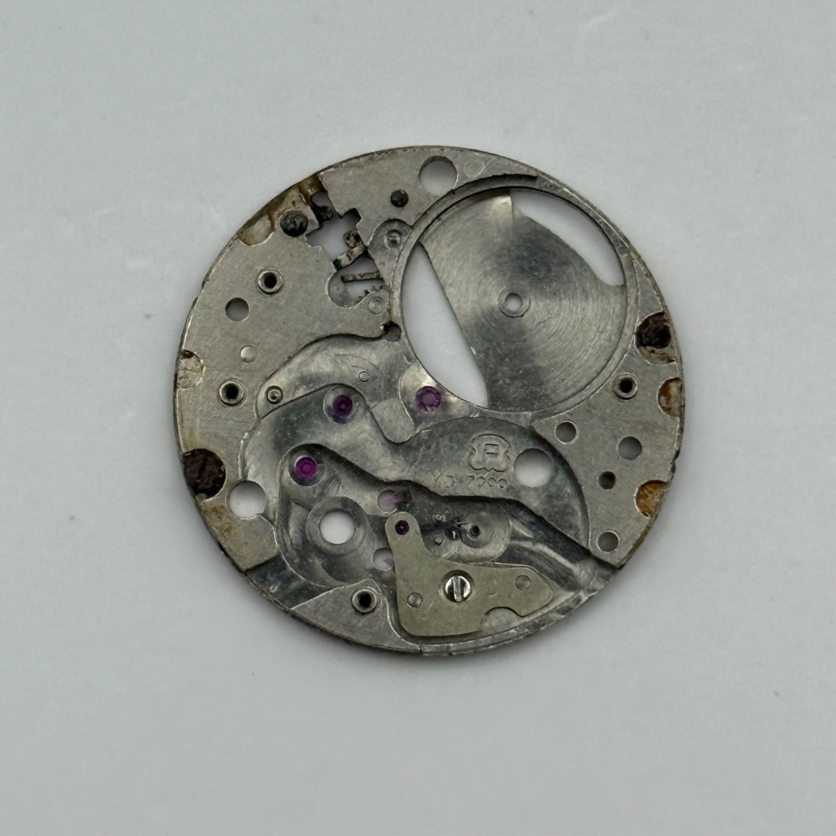 Peseux P 7000 Watch Movement - Main Plate - For Parts / Repair - 23.6mm