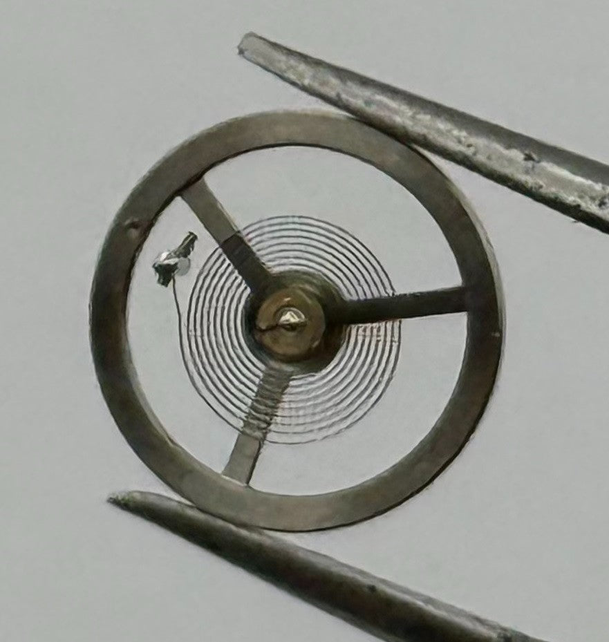 EB 1297 Balance Wheel Complete And Spring 5¼’’’ 201 Watch Movement Parts NOS