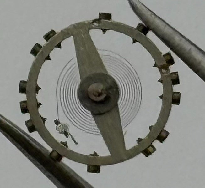 AS 976 Balance Wheel Complete And Spring 5’’’ Ronda 113 Watch Movement Parts NOS