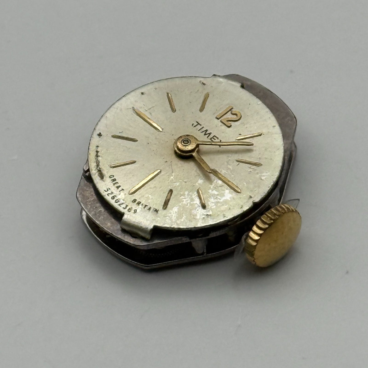 Timex 480 Watch Movement Great Britain Manual Wind Vintage Parts Repair 14mm