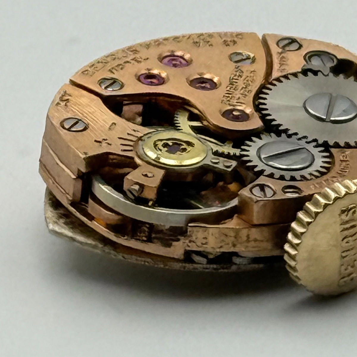 AS 1491 Watch Movement Running A. Schild Benrus DZ 2F Swiss 17 Jewels Parts 13mm