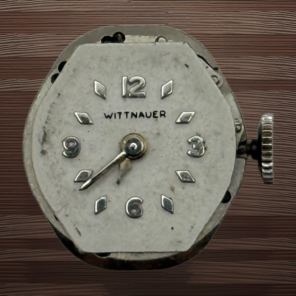 Wittnauer 6W7 Watch Movement - Running - For Parts / Repair - 15.2mm