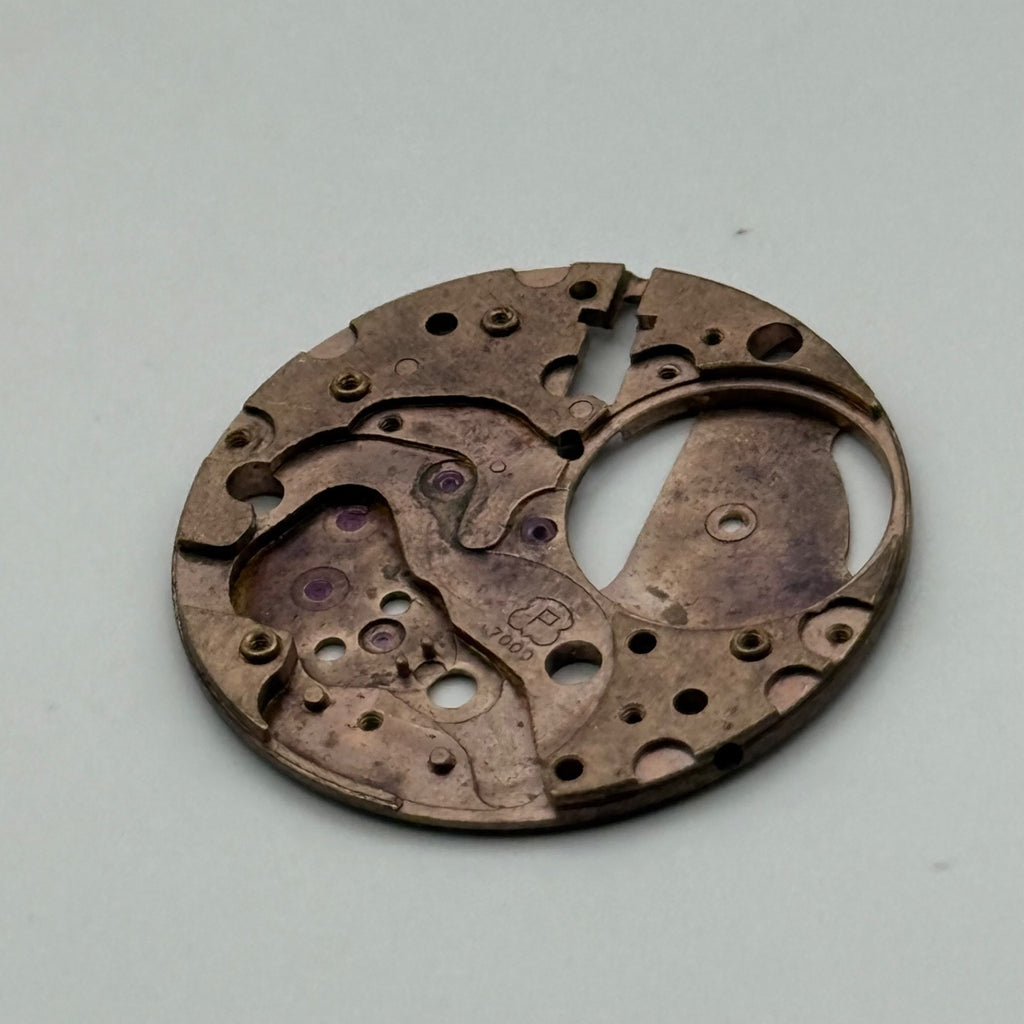 Peseux P 7000 Watch Movement - Main Plate - For Parts / Repair - 23.6mm
