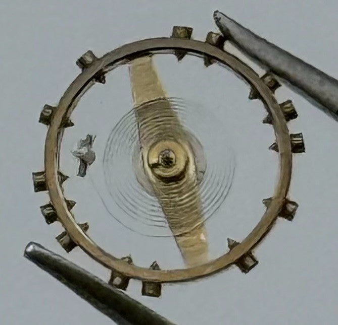 Felsa 302 Balance Wheel Complete And Spring 5¼’’’ 181 M Watch Movement Parts NOS