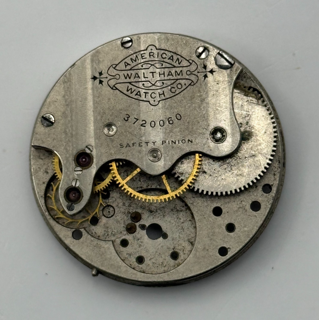 Waltham Seaside Watch Movement Model 1882 American Antique 1s Parts Repair