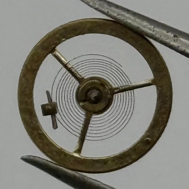Amida 820 Balance Wheel Complete And Spring 5¼’’’ Watch Movement Parts NOS