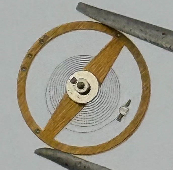 Bifora 51 Balance Wheel Complete And Spring Pour Watch Movement Parts NOS