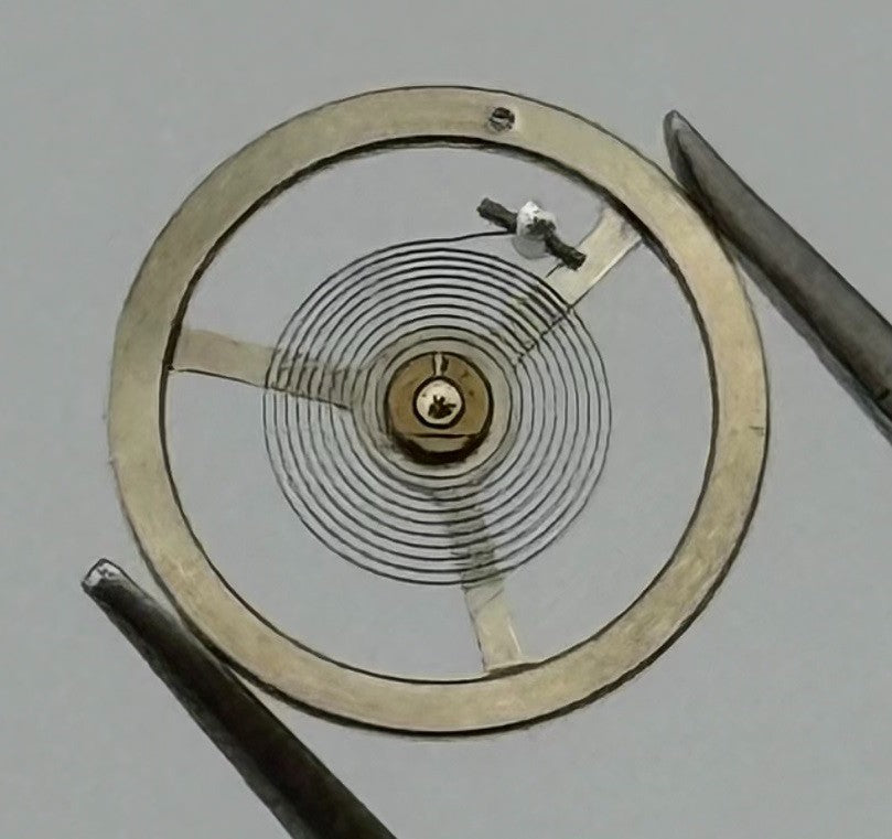 EB 1297 Balance Wheel Complete And Spring 5¼’’’ 201 Watch Movement Parts NOS