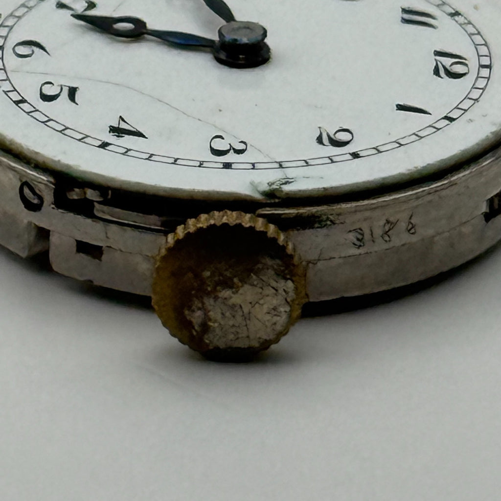 Unidentified Watch Movement Terminus Swiss Incomplete Parts Repair 19.3mm