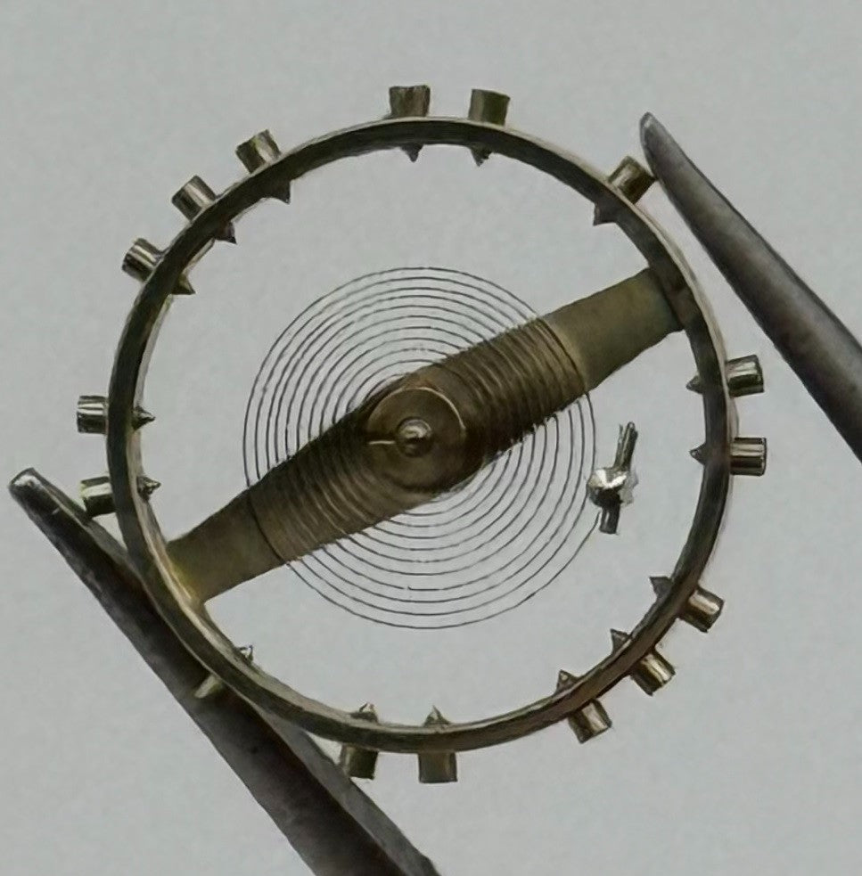 FHF 67 Balance Wheel Complete And Spring 10½’’’ Watch Movement Parts NOS