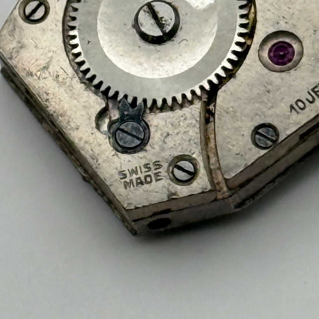 AS 519 Watch Movement A. Schild 10 Jewels Swiss Manual Wind Parts Repair 15.4mm