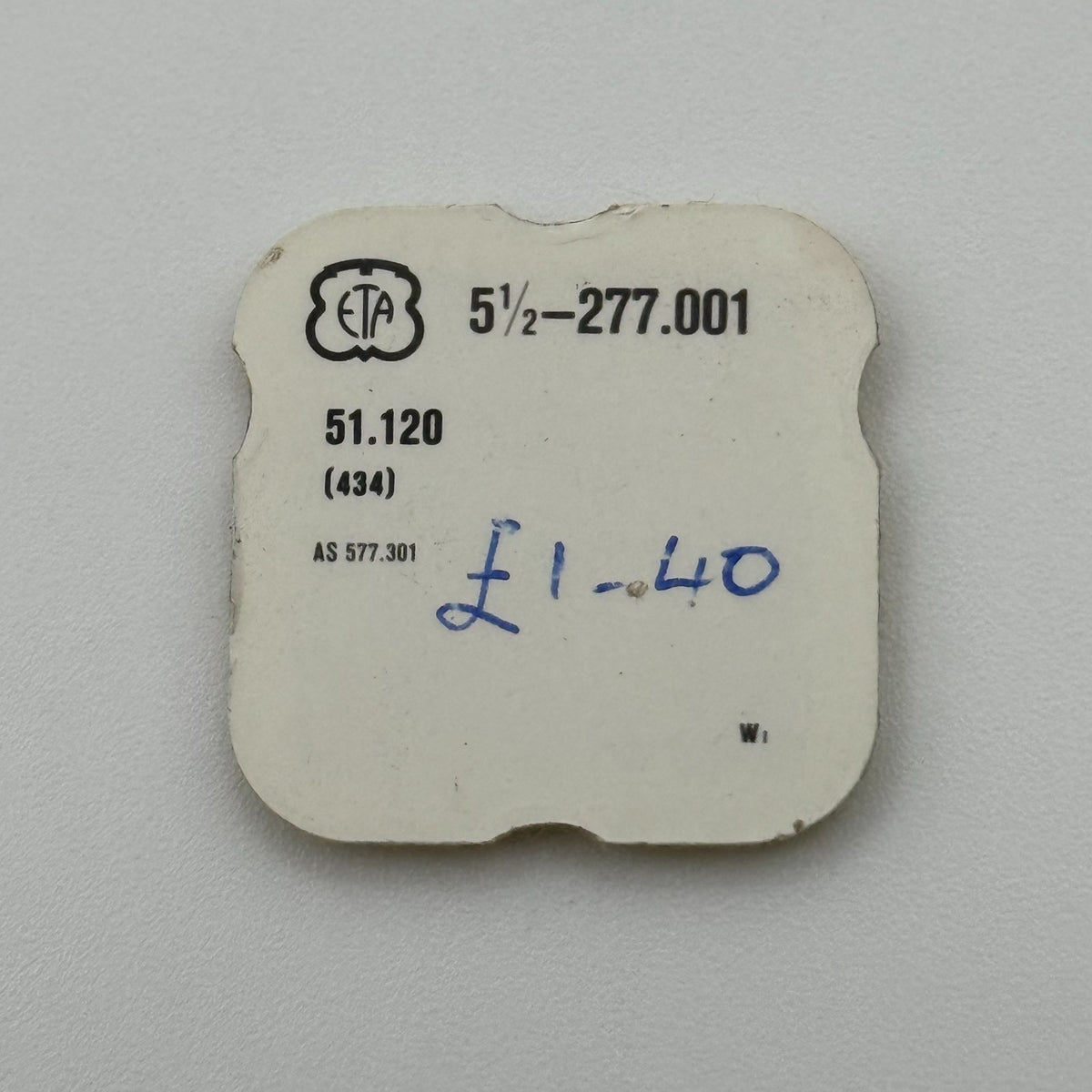 ETA 277.001 Click Spring - 5 1/2 - 434 - New Old Stock - Watch Parts